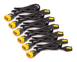 Power Cord Kit (6 ea), Locking, C13 to C14/ 0.6m