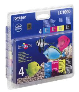 Ink Cartridge - Lc1000 - High Capacity Multipack - Colour 400 Pages Black 500 Pages - Black / Cyan / Magenta / Yellow