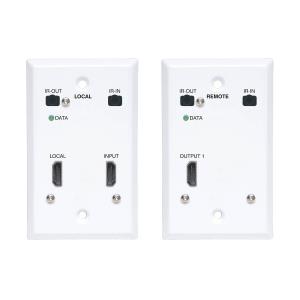 TRIPP LITE HDMI over CAT6 Extender Kit, Wallplate, 4K 60Hz, 4:4:4, IR, PoC, HDR, HDCP 2.2 70m TAA