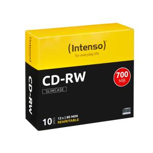 Cdrw80 700MB 12x(10) Slim Case Rewritable