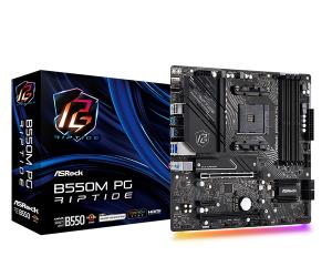 Motherboard B550m Pg Riptide Am4 Amd B550 4 X Ddr4 USB 3.2 SATA 3 7.1ch Hd Audio MATX